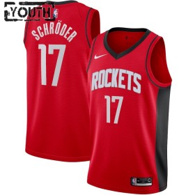 Dres Houston Rockets Dennis Schroder 17 Nike 2022-23 Icon Edition Crvena Swingman - Dječji